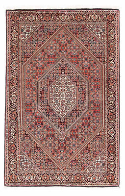 Alfombra persa - Bidjar - 145 x 91 cm - rojo claro