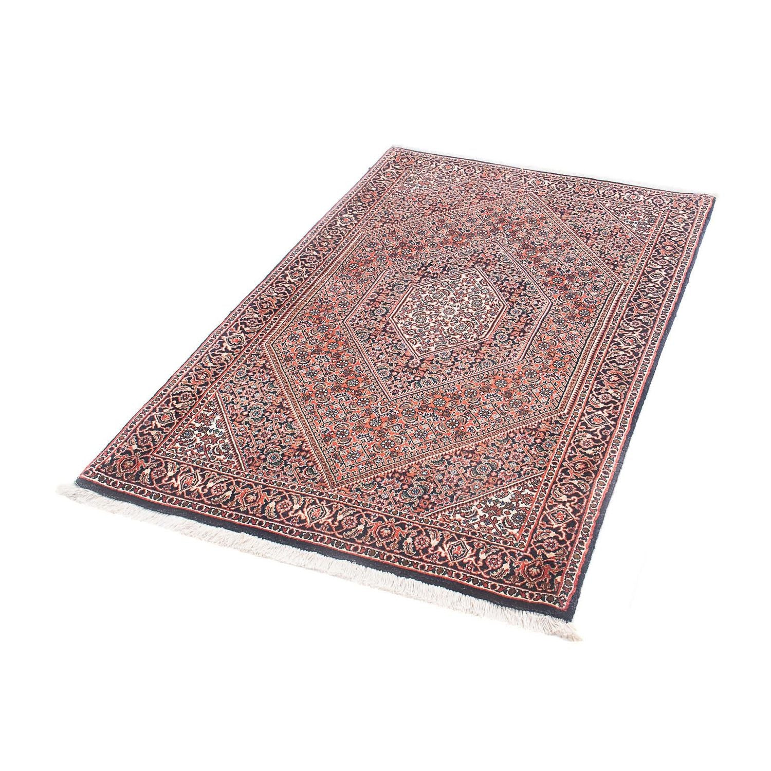 Alfombra persa - Bidjar - 145 x 91 cm - rojo claro
