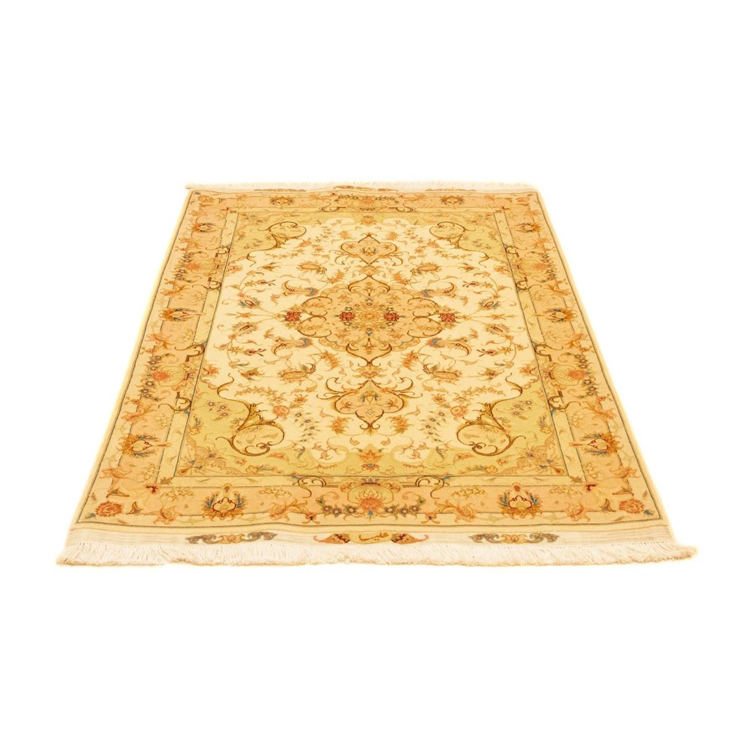 Alfombra Persa - Tabriz - Real - 157 x 100 cm - beige
