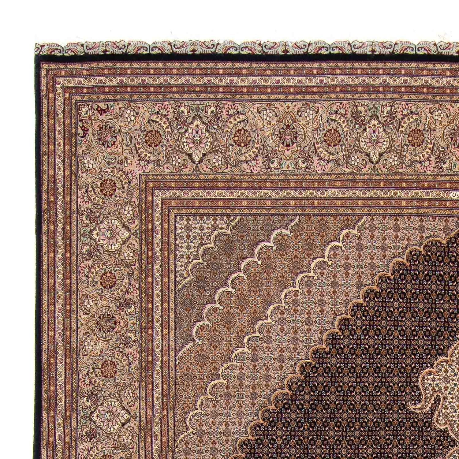 Alfombra persa - Tabriz - 354 x 253 cm - marrón claro