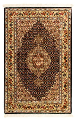 Alfombra Persa - Tabriz - Real - 129 x 82 cm - azul oscuro