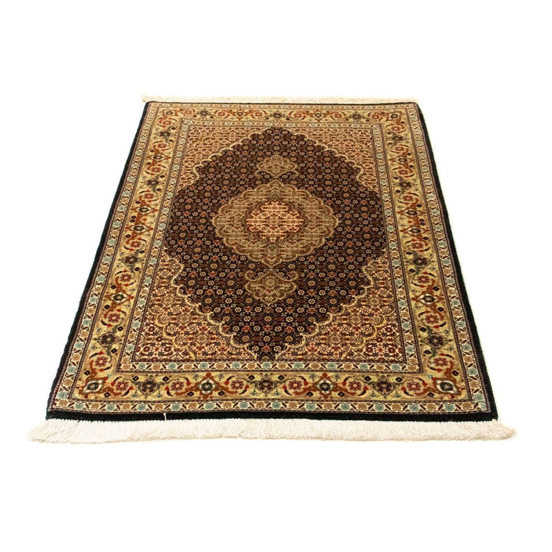 Alfombra Persa - Tabriz - Real - 129 x 82 cm - azul oscuro