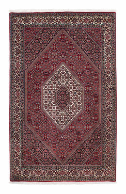 Alfombra persa - Bidjar - 212 x 132 cm - rojo claro