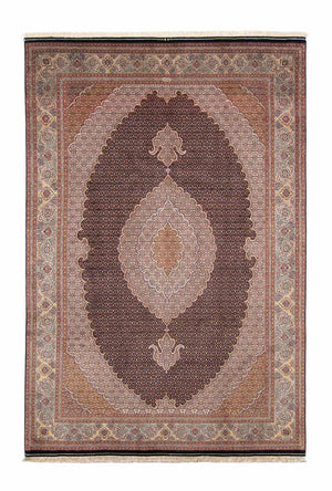Alfombra persa - Tabriz - 298 x 198 cm - marrón claro