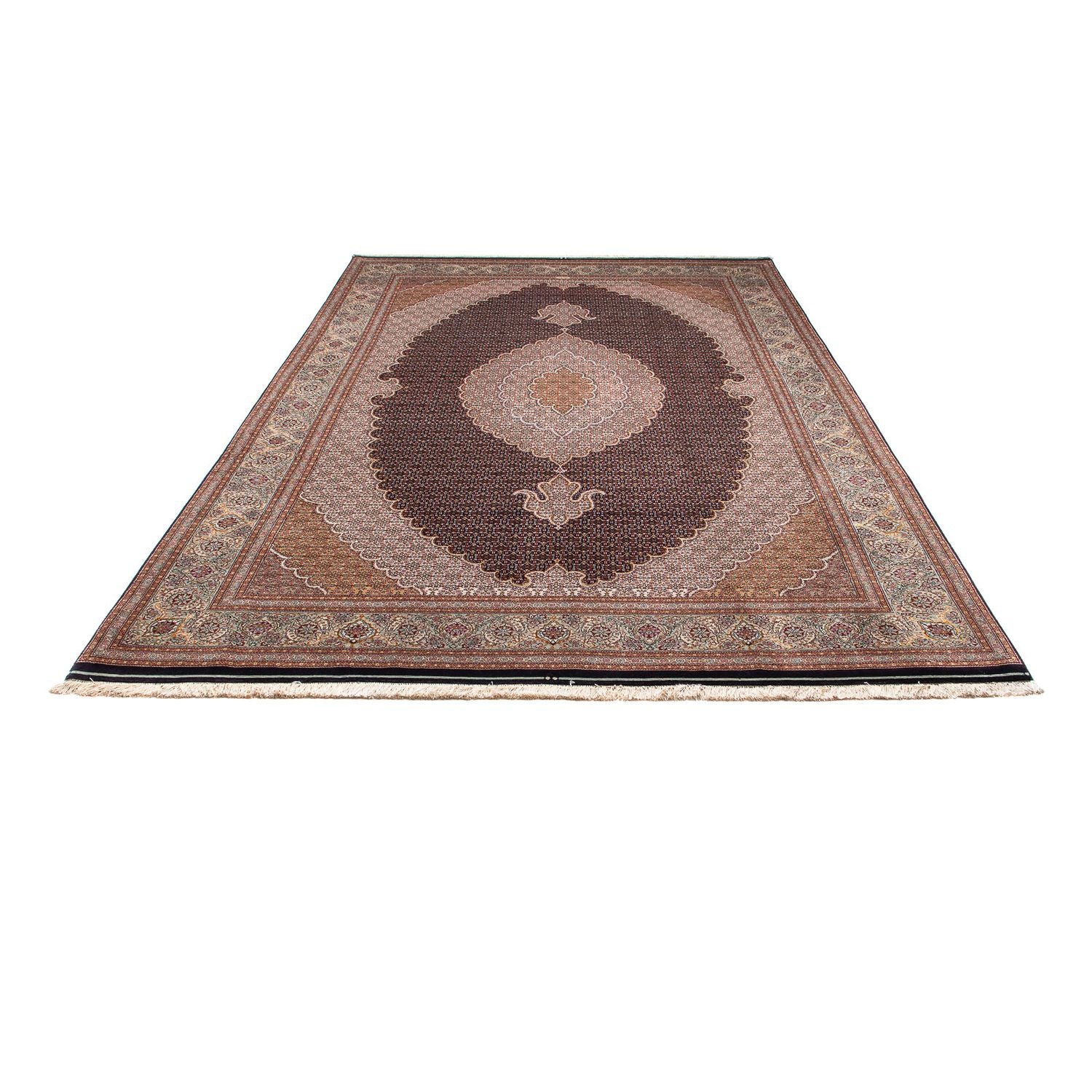 Alfombra persa - Tabriz - 298 x 198 cm - marrón claro
