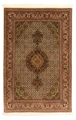 Alfombra Persa - Tabriz - Real - 124 x 83 cm - beige
