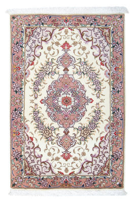 Alfombra Persa - Tabriz - Real - 94 x 61 cm - beige