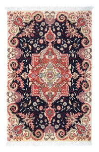 Alfombra Persa - Tabriz - Real - 90 x 61 cm - azul oscuro