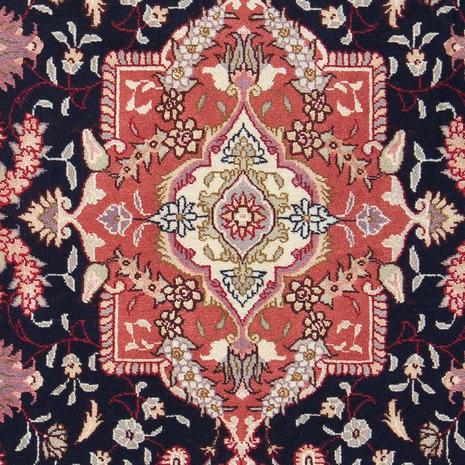 Alfombra Persa - Tabriz - Real - 90 x 61 cm - azul oscuro