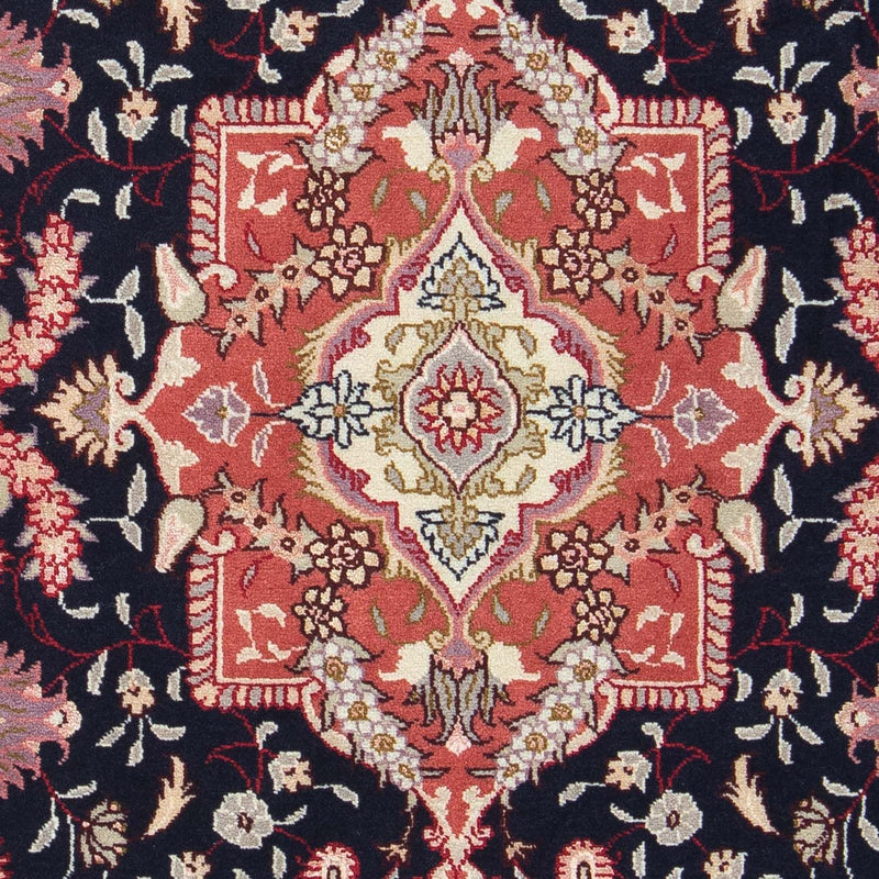 Alfombra Persa - Tabriz - Real - 90 x 61 cm - azul oscuro