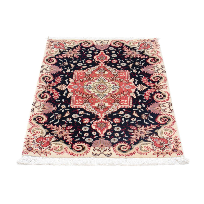 Alfombra Persa - Tabriz - Real - 90 x 61 cm - azul oscuro