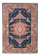 Alfombra Persa - Tabriz - Real - 82 x 58 cm - azul oscuro