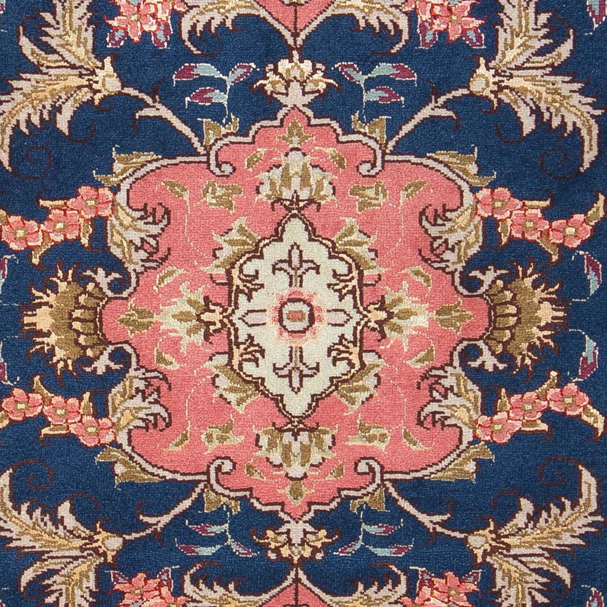 Alfombra Persa - Tabriz - Real - 82 x 58 cm - azul oscuro