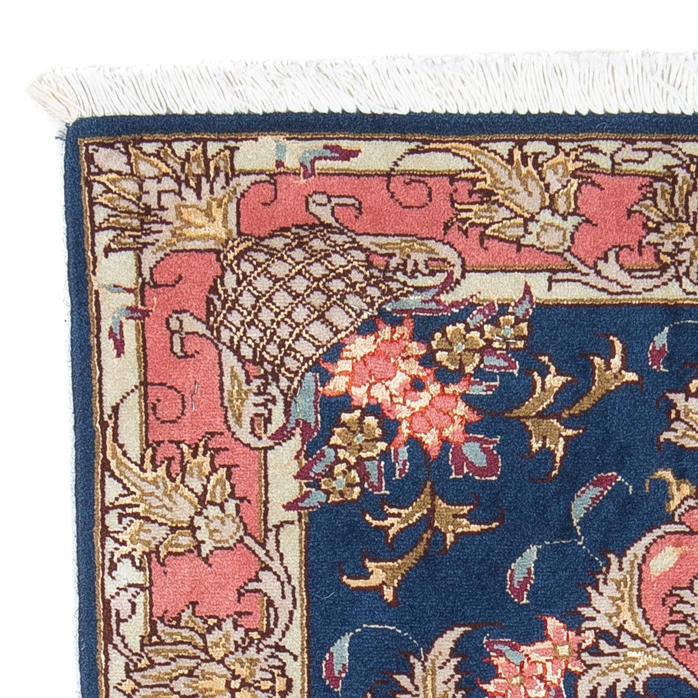 Alfombra Persa - Tabriz - Real - 82 x 58 cm - azul oscuro