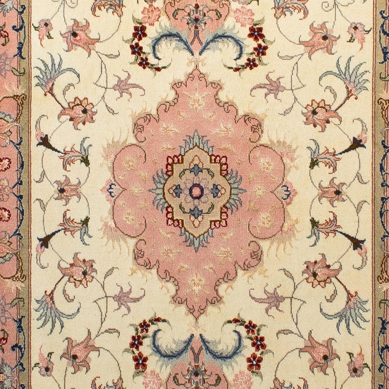 Alfombra de pasillo Alfombra Persa - Tabriz - Real - 300 x 74 cm - beige