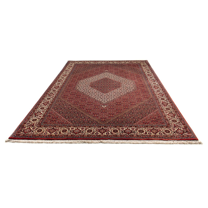 Alfombra persa - Bidjar - 302 x 203 cm - rojo oscuro