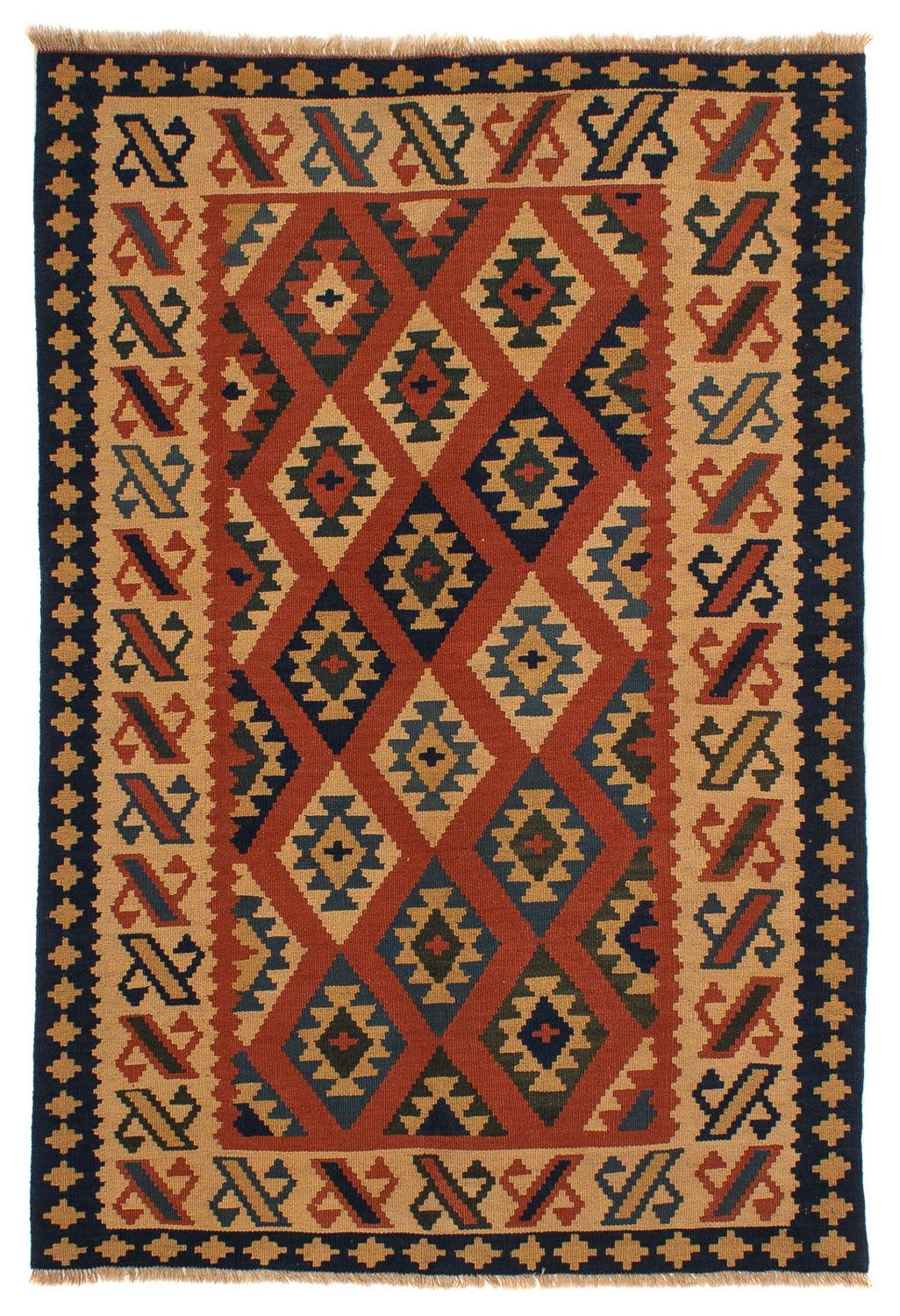 Alfombra Kelim - Oriental - 210 x 149 cm - marrón
