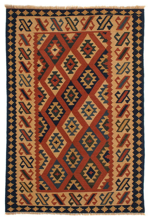 Alfombra Kelim - Oriental - 210 x 149 cm - marrón