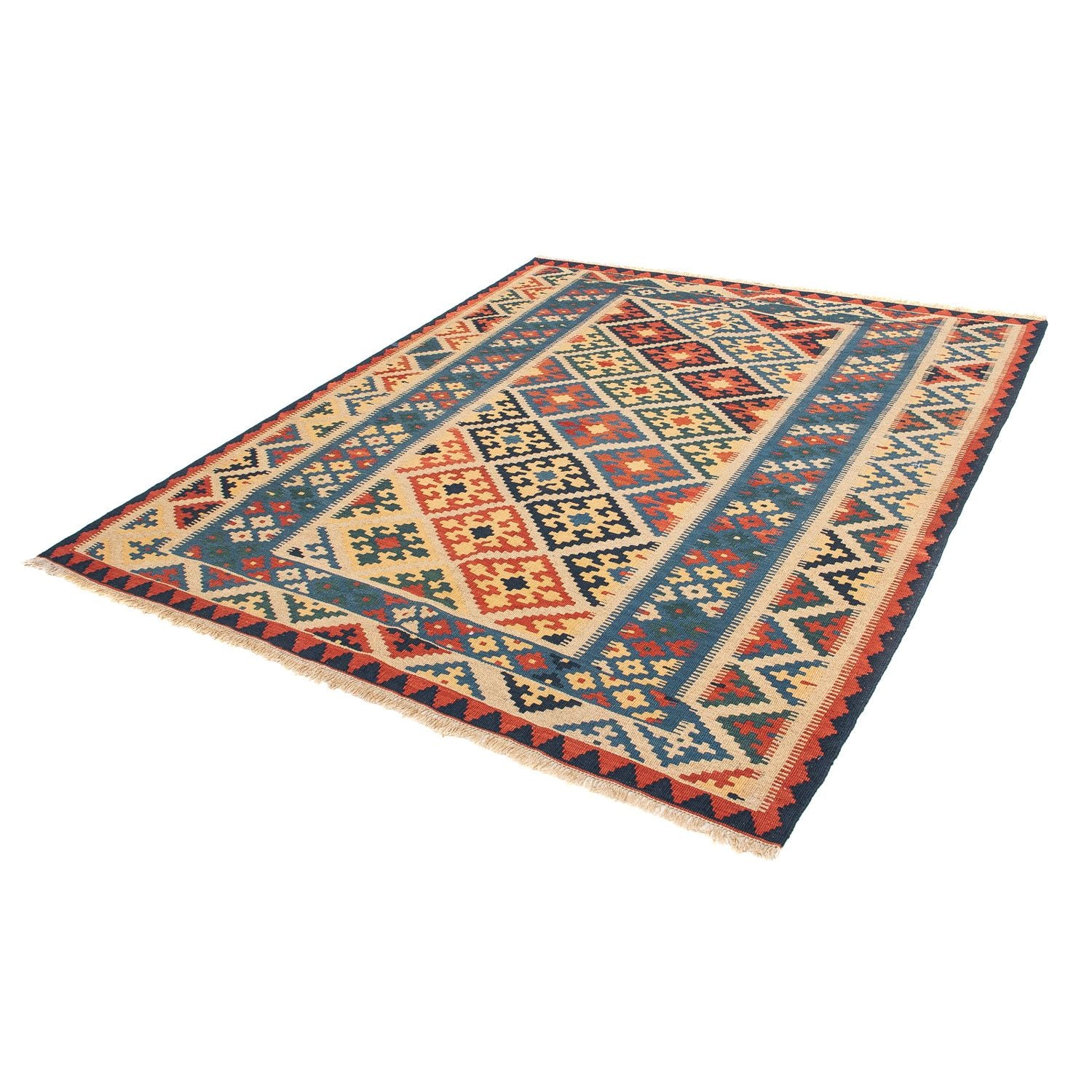 Alfombra Kelim - Oriental - 203 x 158 cm - multicolor