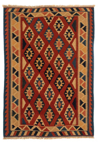 Alfombra Kelim - Oriental - 200 x 153 cm - óxido