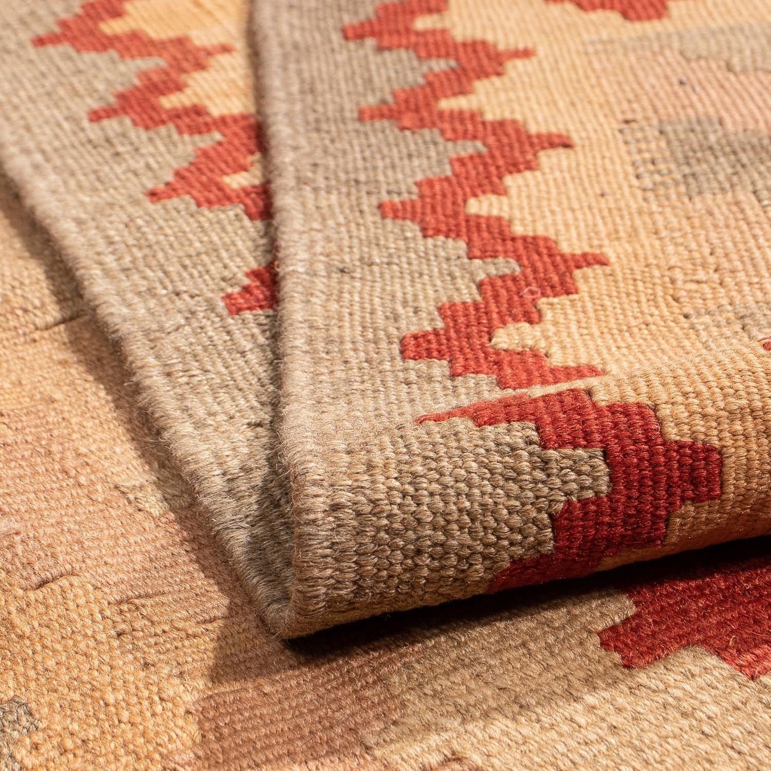 Alfombra Kelim - Oriental - 214 x 144 cm - marrón