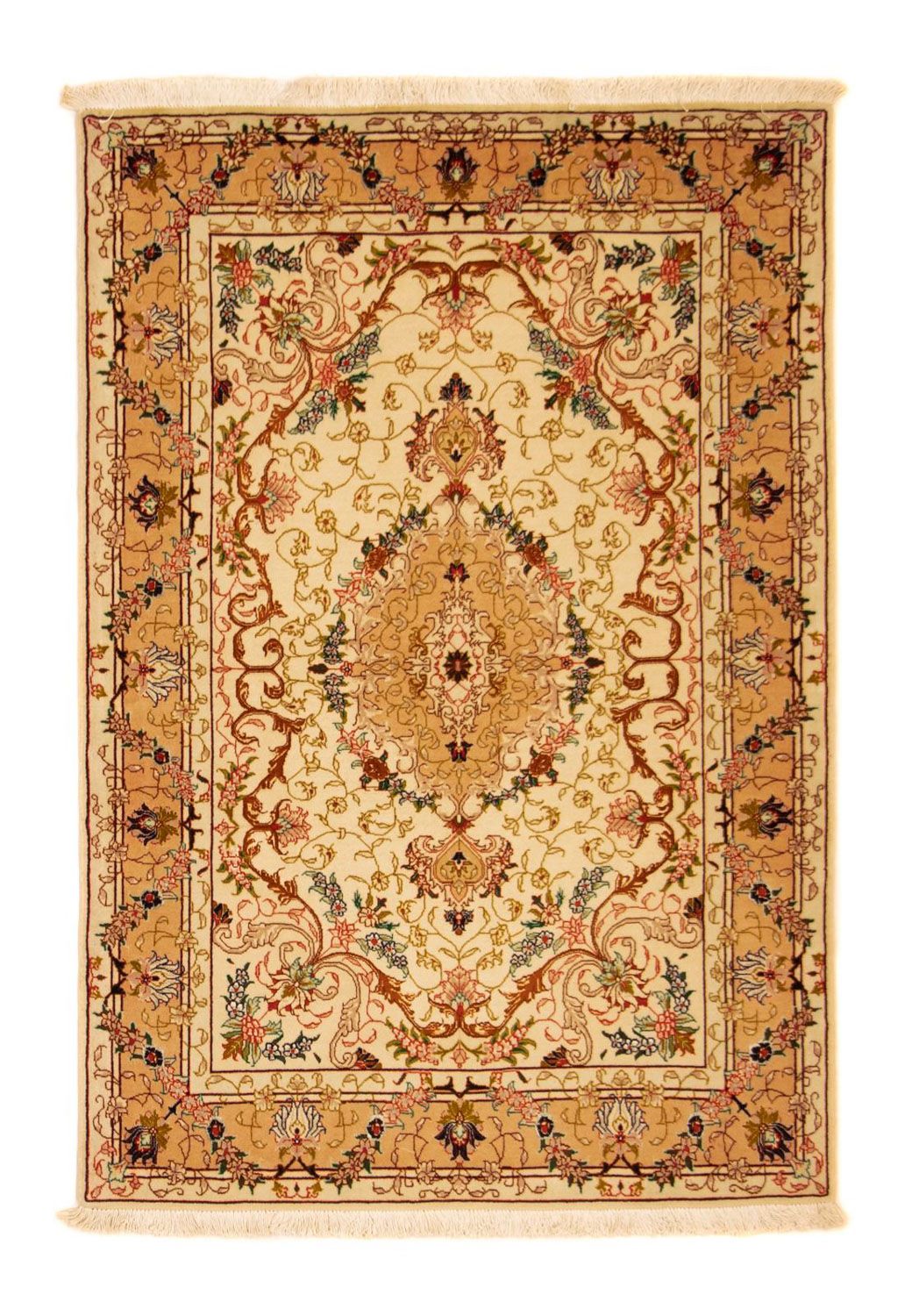 Alfombra Persa - Tabriz - Real - 148 x 101 cm - beige