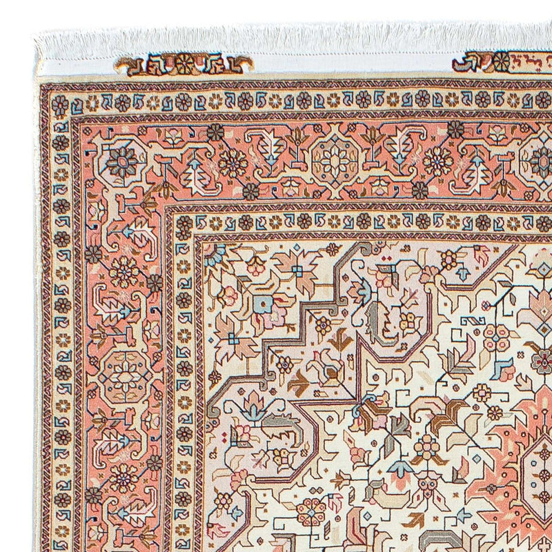 Alfombra Persa - Tabriz - Real - 201 x 150 cm - beige