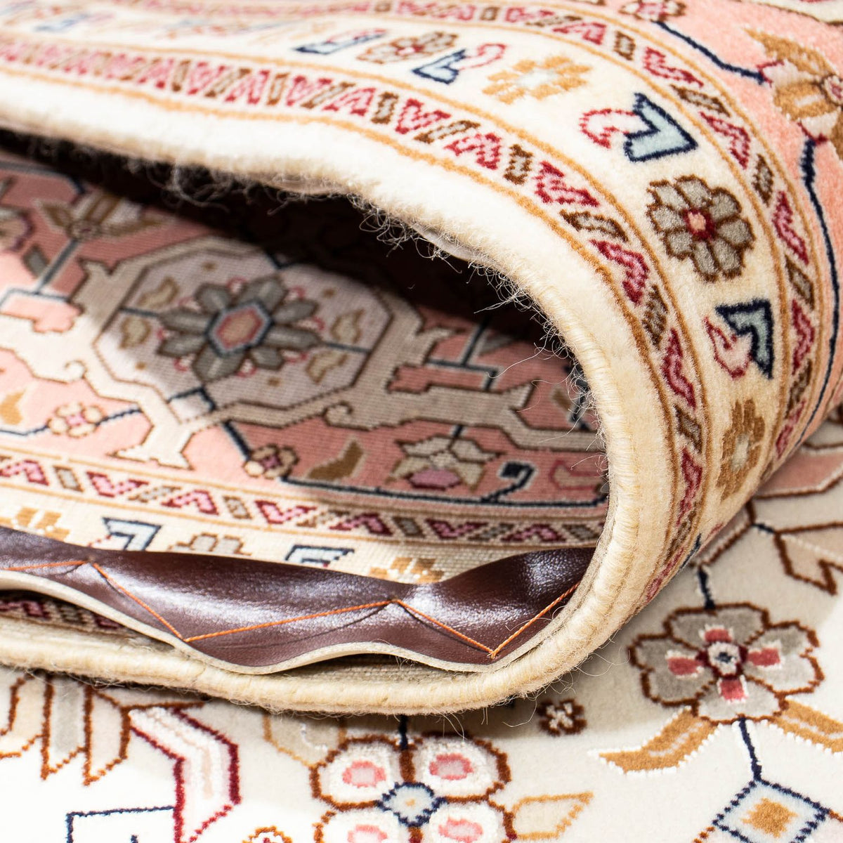 Alfombra Persa - Tabriz - Real - 201 x 150 cm - beige