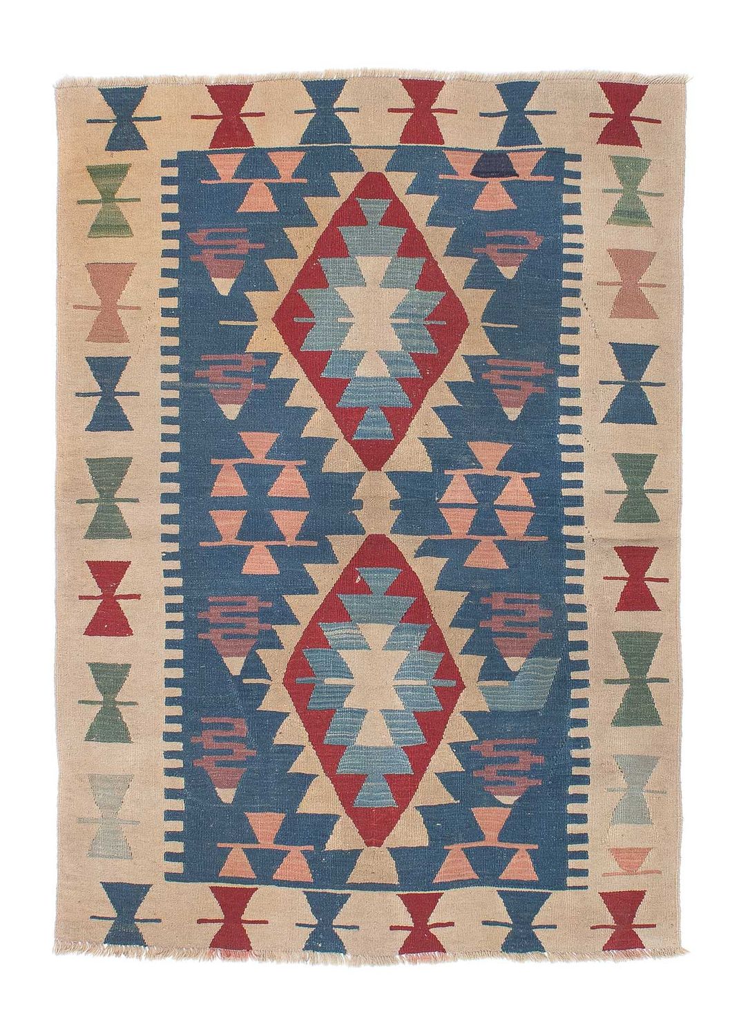 Alfombra Kelim - Oriental - 160 x 115 cm - azul