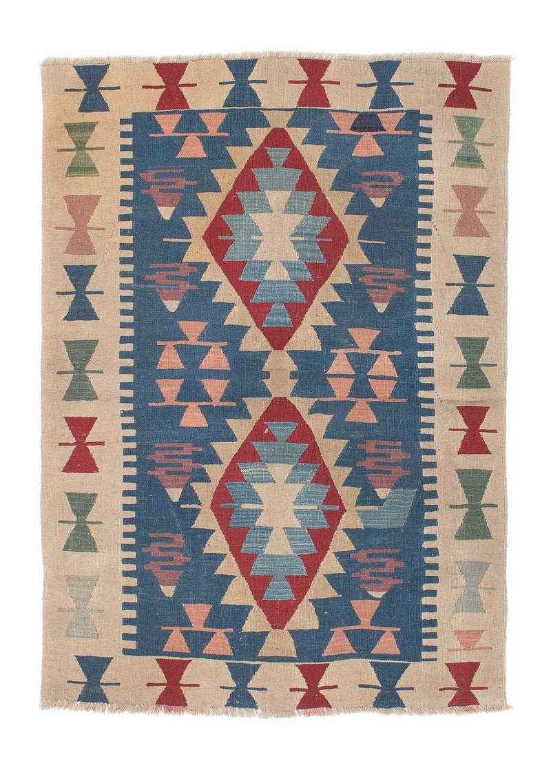 Alfombra Kelim - Oriental - 160 x 115 cm - azul