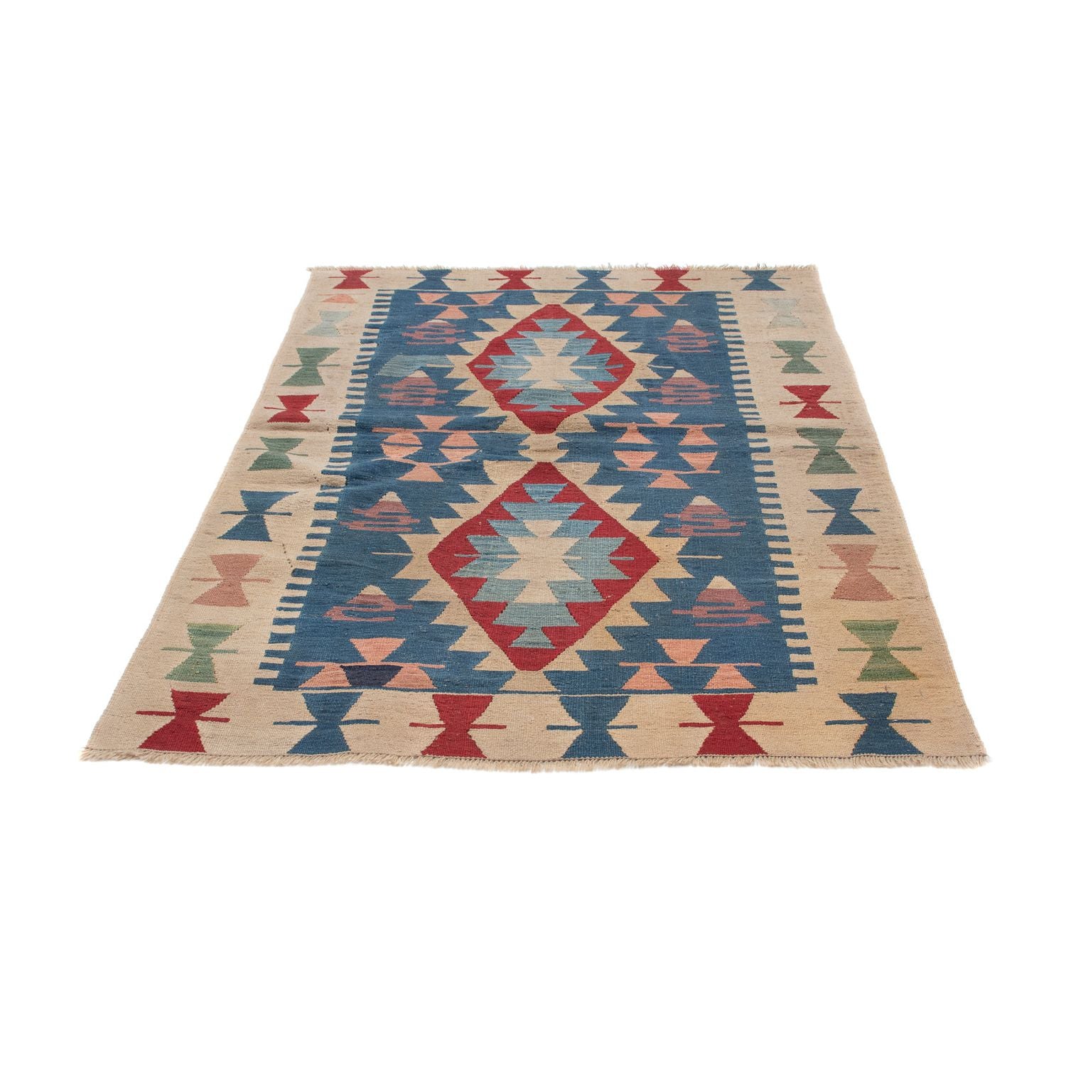 Alfombra Kelim - Oriental - 160 x 115 cm - azul