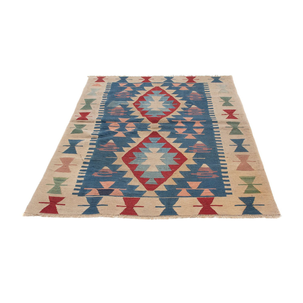 Alfombra Kelim - Oriental - 160 x 115 cm - azul