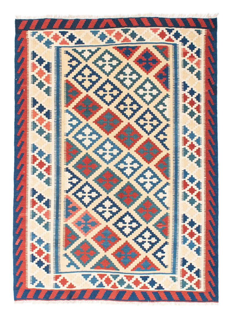 Alfombra Kelim - Oriental - 195 x 152 cm - beige