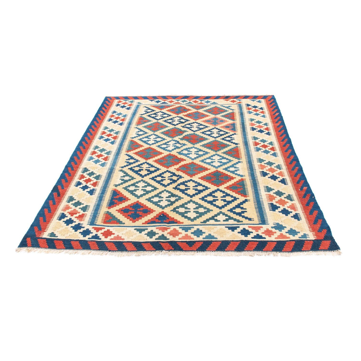 Alfombra Kelim - Oriental - 195 x 152 cm - beige