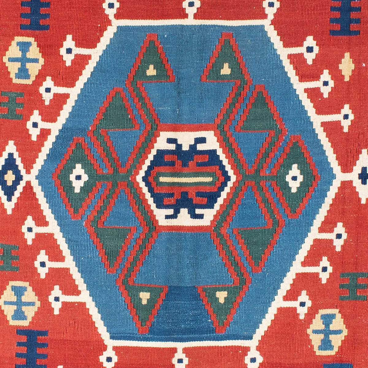 Alfombra Kelim - Oriental - 208 x 160 cm - rojo