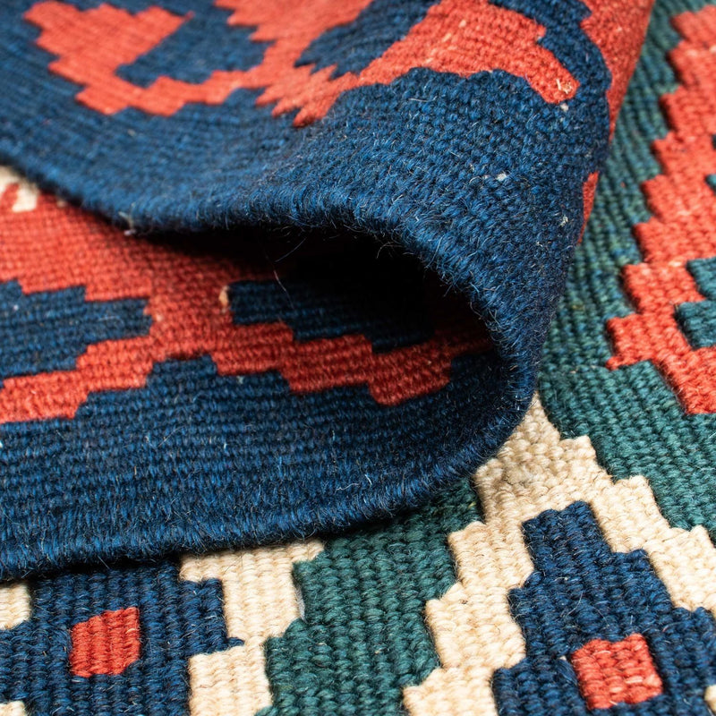 Alfombra Kelim - Oriental - 193 x 131 cm - azul