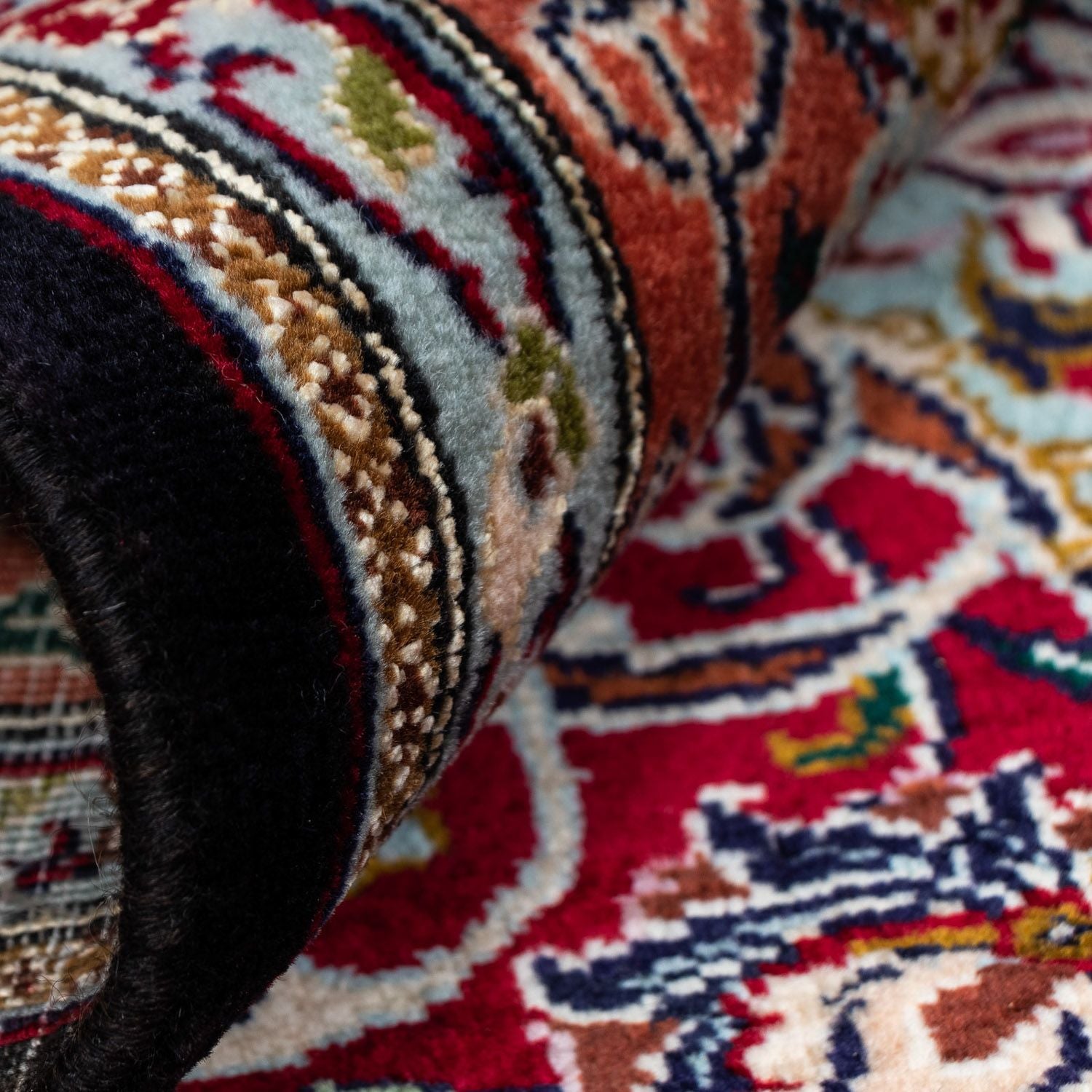 Alfombra Persa - Tabriz - Real - 311 x 205 cm - azul oscuro