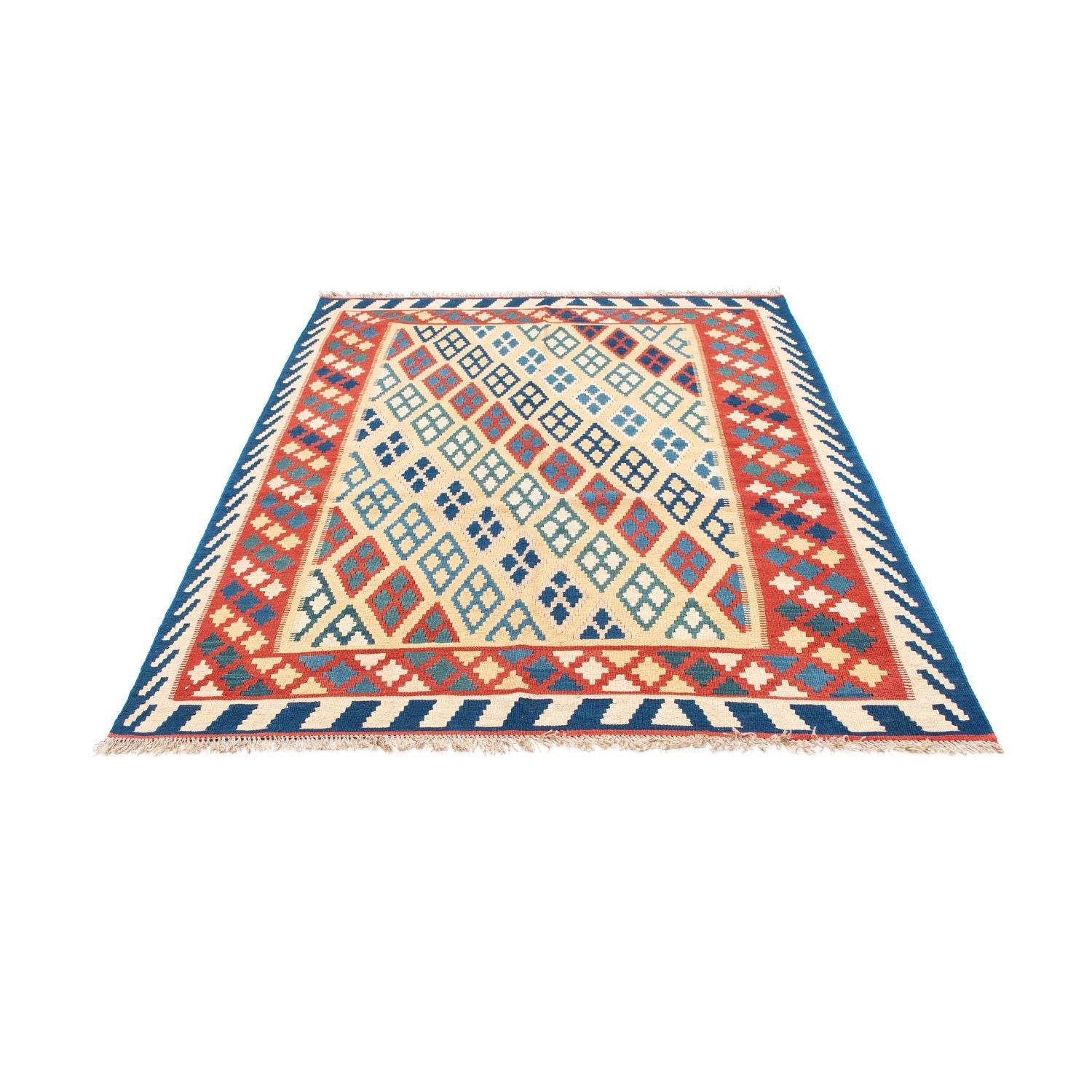 Alfombra Kelim - Oriental - 206 x 156 cm - beige