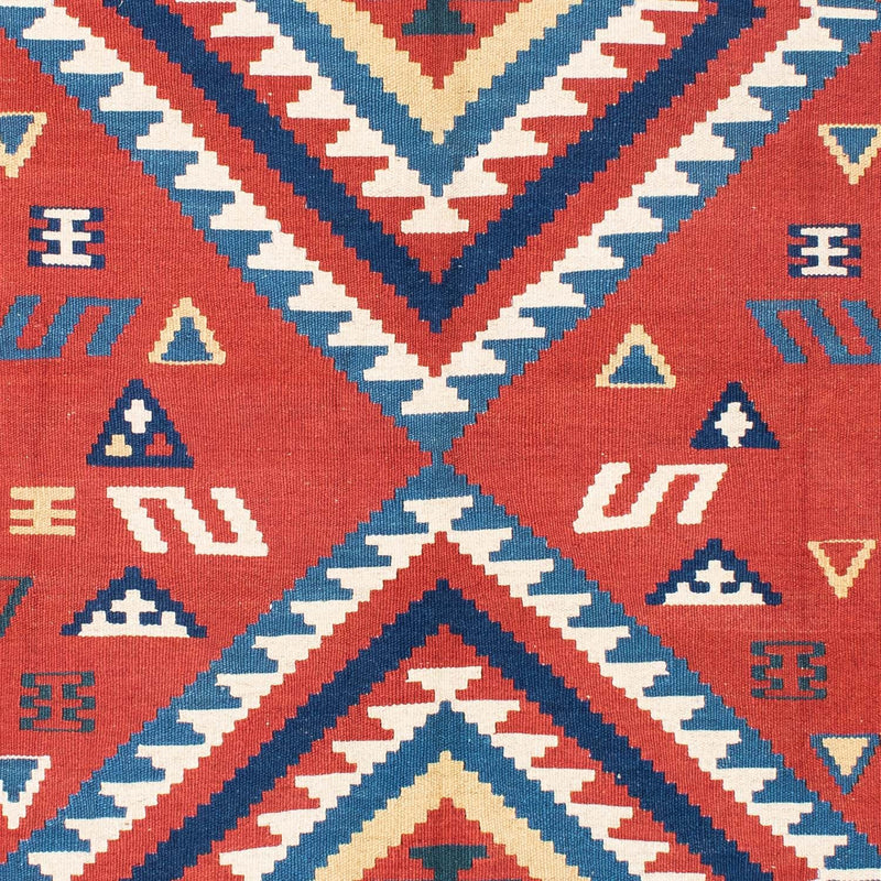 Alfombra Kelim - Oriental - 213 x 160 cm - rojo