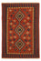 Alfombra Kelim - Oriental - 198 x 138 cm - rojo oscuro
