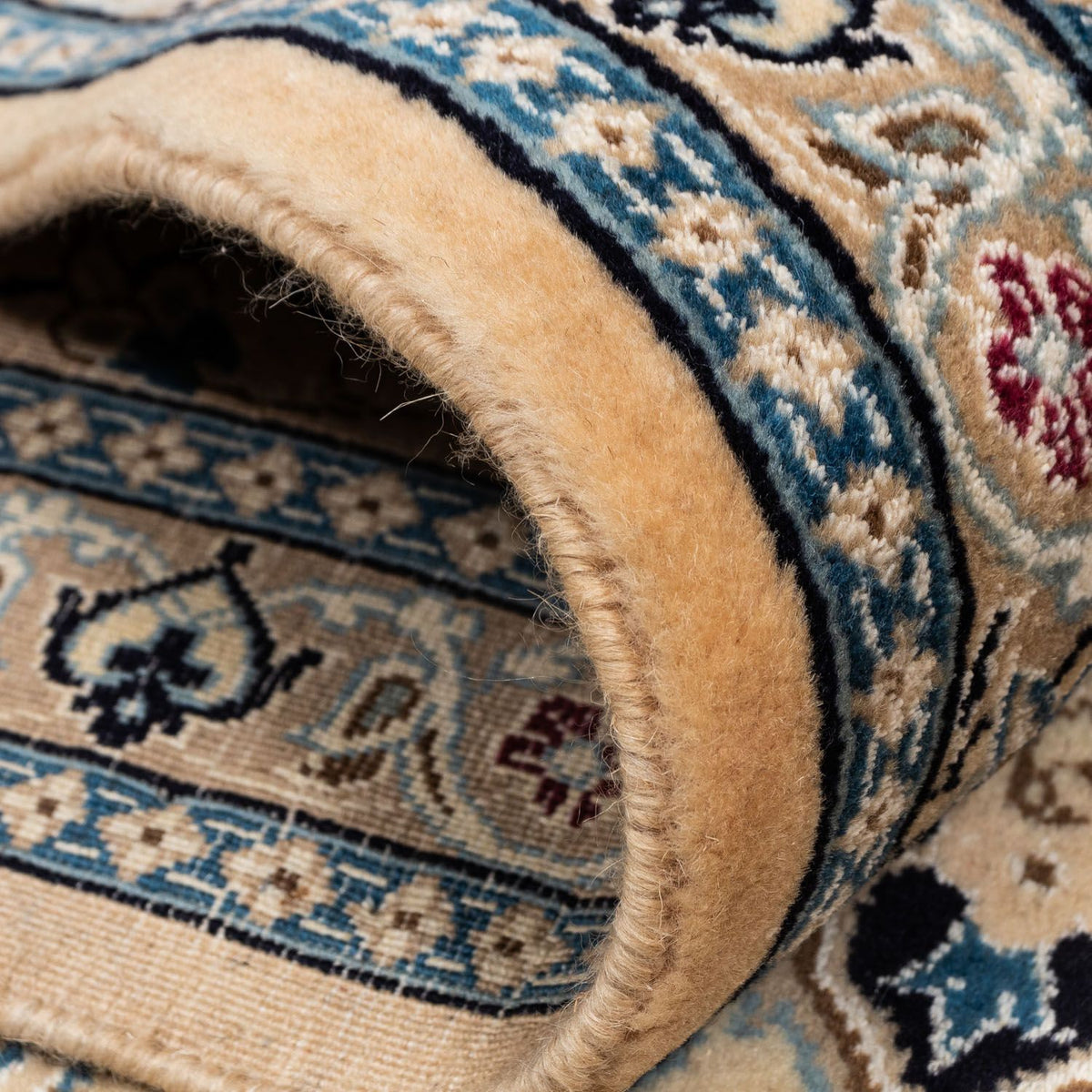 Alfombra Persa - Nain - Real - 344 x 245 cm - beige oscuro