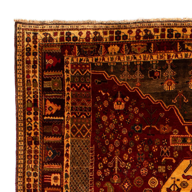 Alfombra persa - Nómada - 290 x 204 cm - rojo oscuro