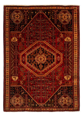 Alfombra persa - Nómada - 290 x 201 cm - rojo oscuro