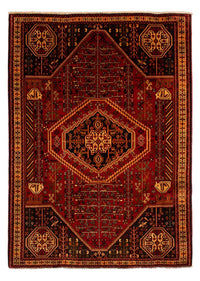Alfombra persa - Nómada - 290 x 201 cm - rojo oscuro