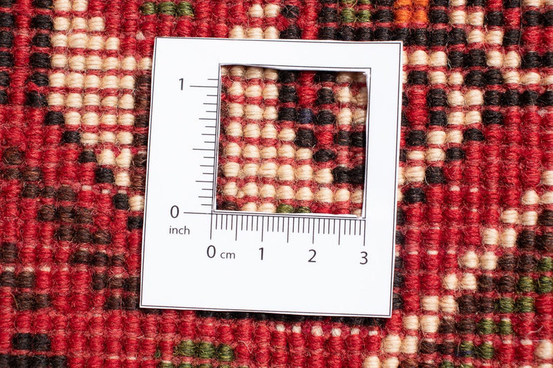Alfombra persa - Nómada - 290 x 201 cm - rojo oscuro