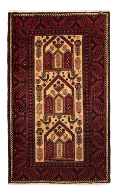 Alfombra Belutsch - 193 x 118 cm - rojo