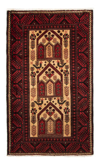 Alfombra Belutsch - 193 x 118 cm - rojo