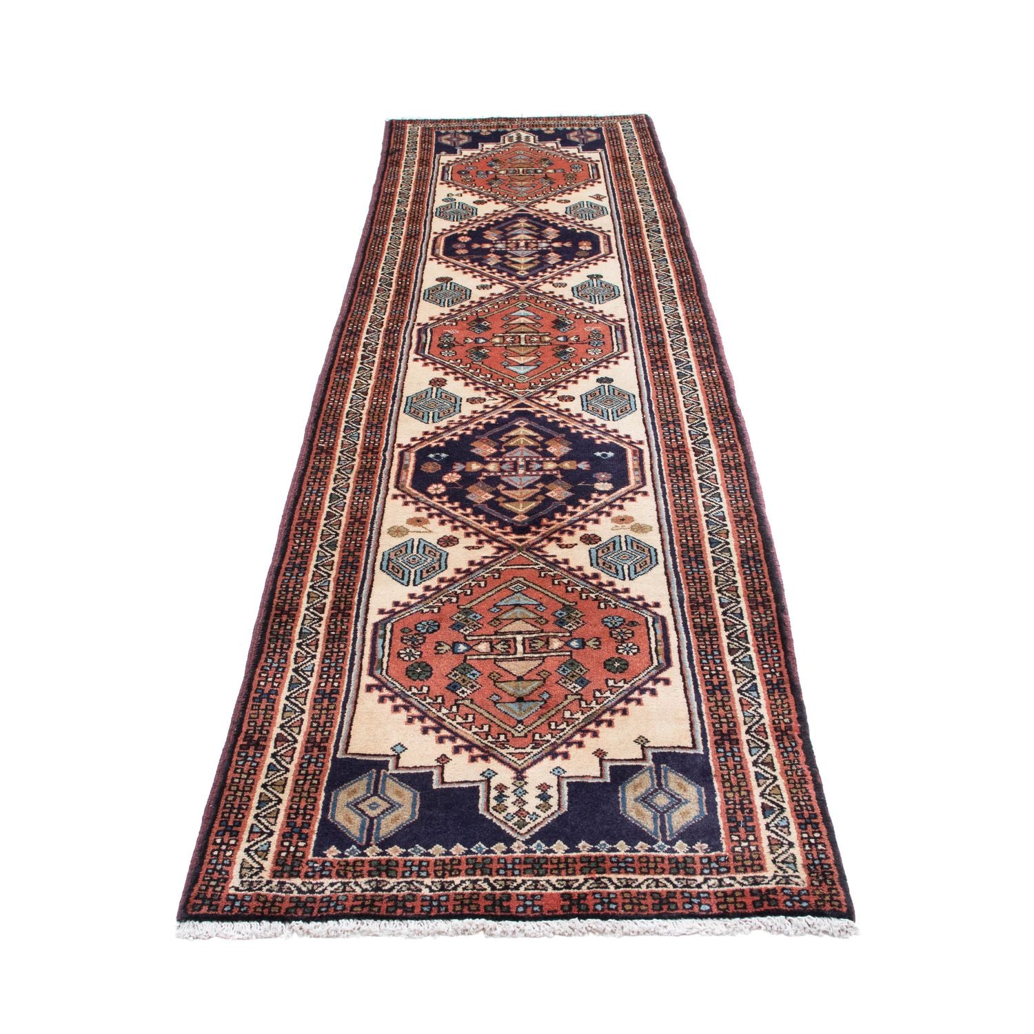 Alfombra de pasillo Alfombra persa - Nómada - 288 x 70 cm - beige