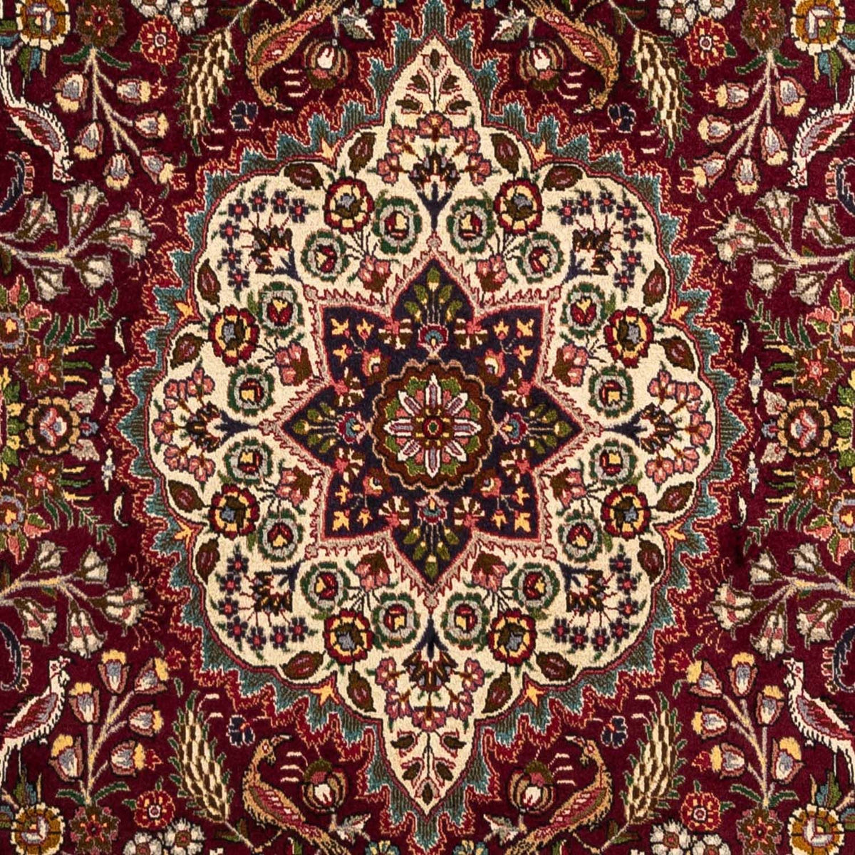 Alfombra Persa - Tabriz - Real - 285 x 202 cm - rojo oscuro