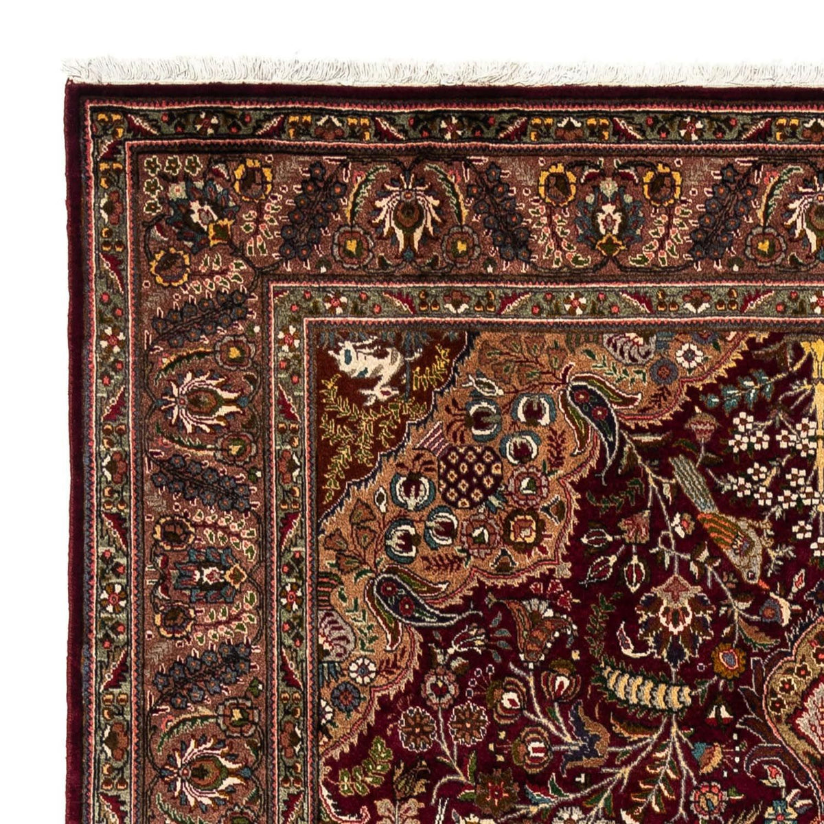 Alfombra Persa - Tabriz - Real - 285 x 202 cm - rojo oscuro